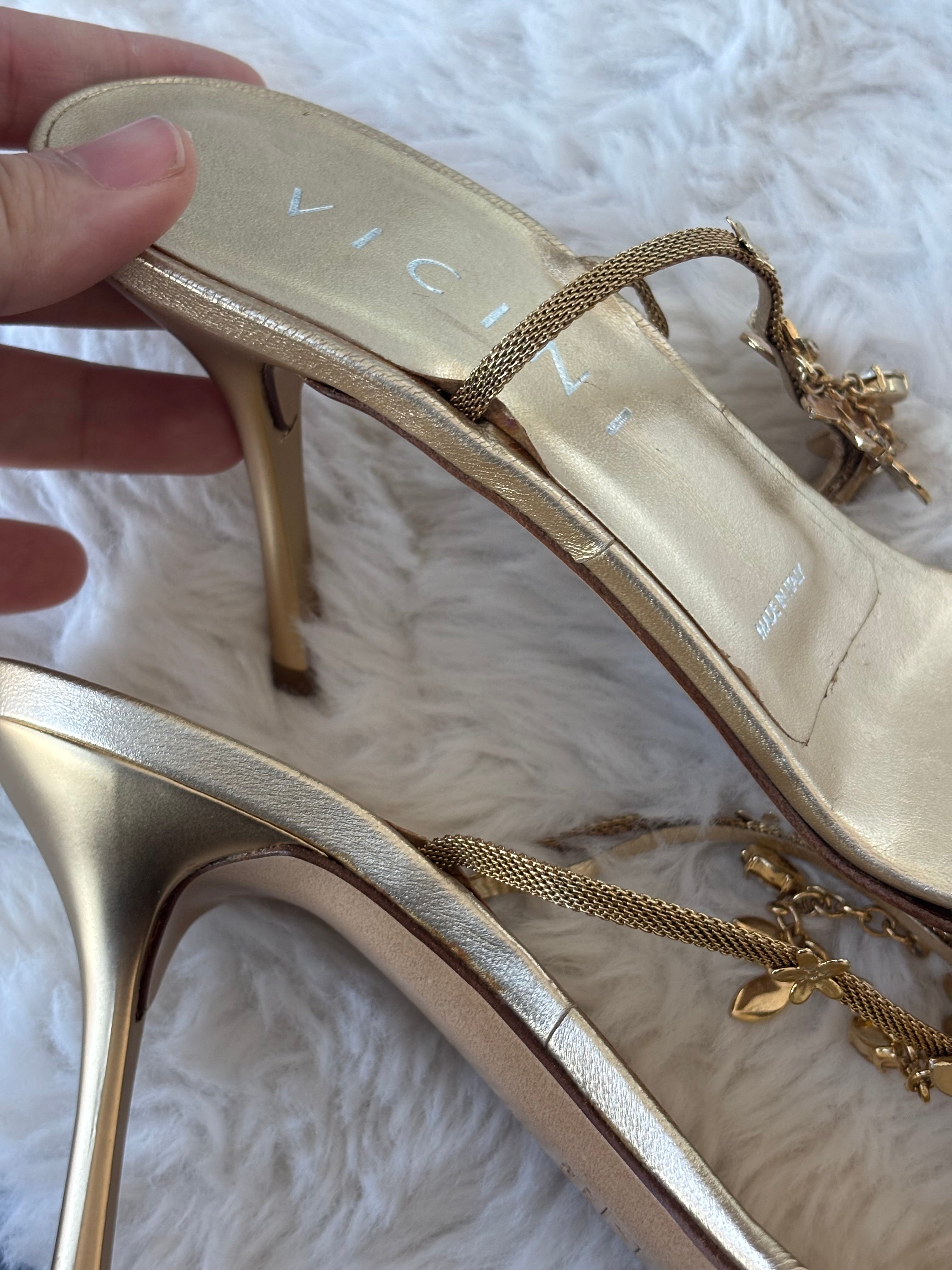 Giuseppe Zanotti Vicini Pink Floral Crystal Embellishment Heels Size 36/37