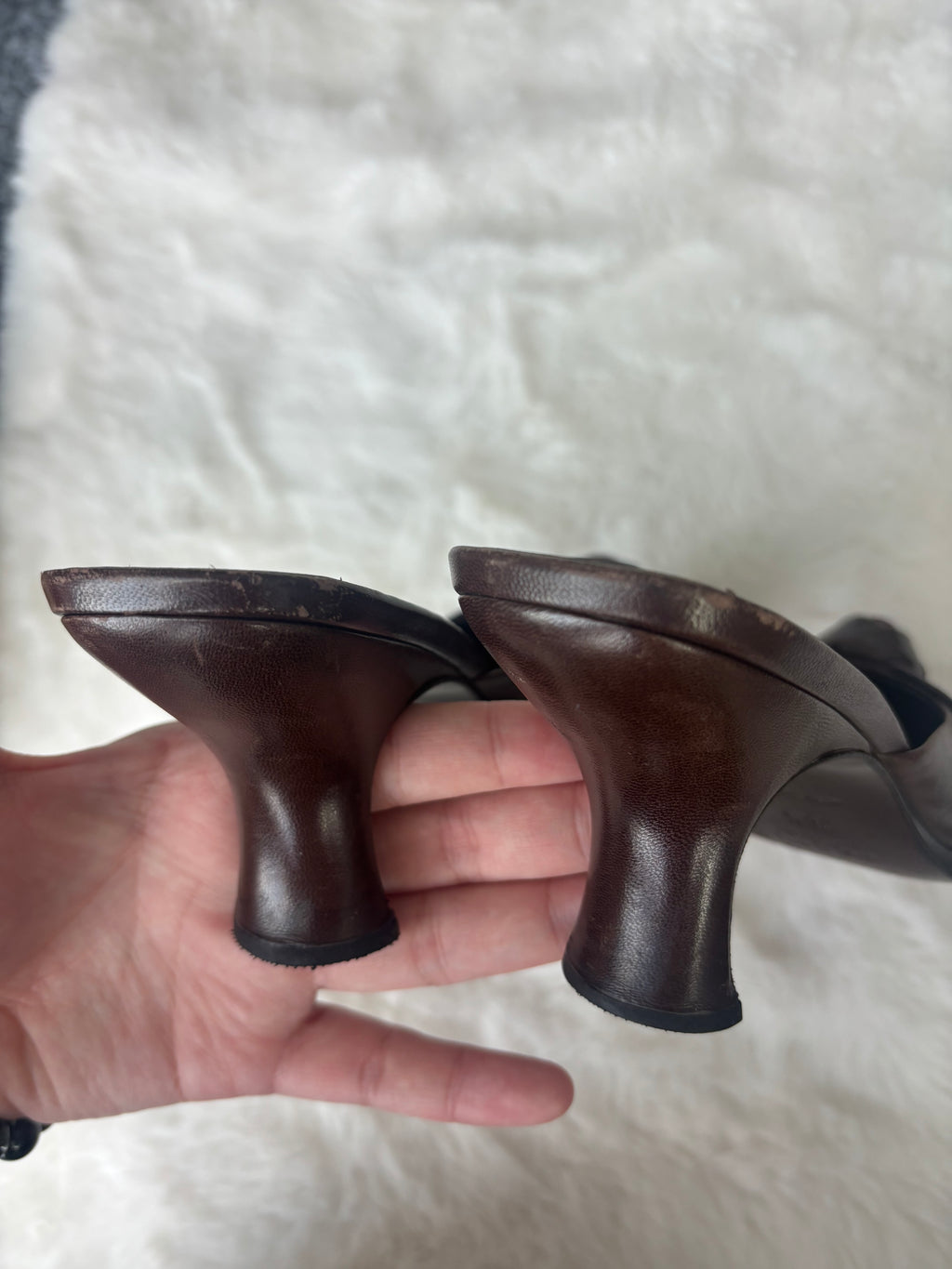 Vintage Prada Purple Rose Kitten Heels